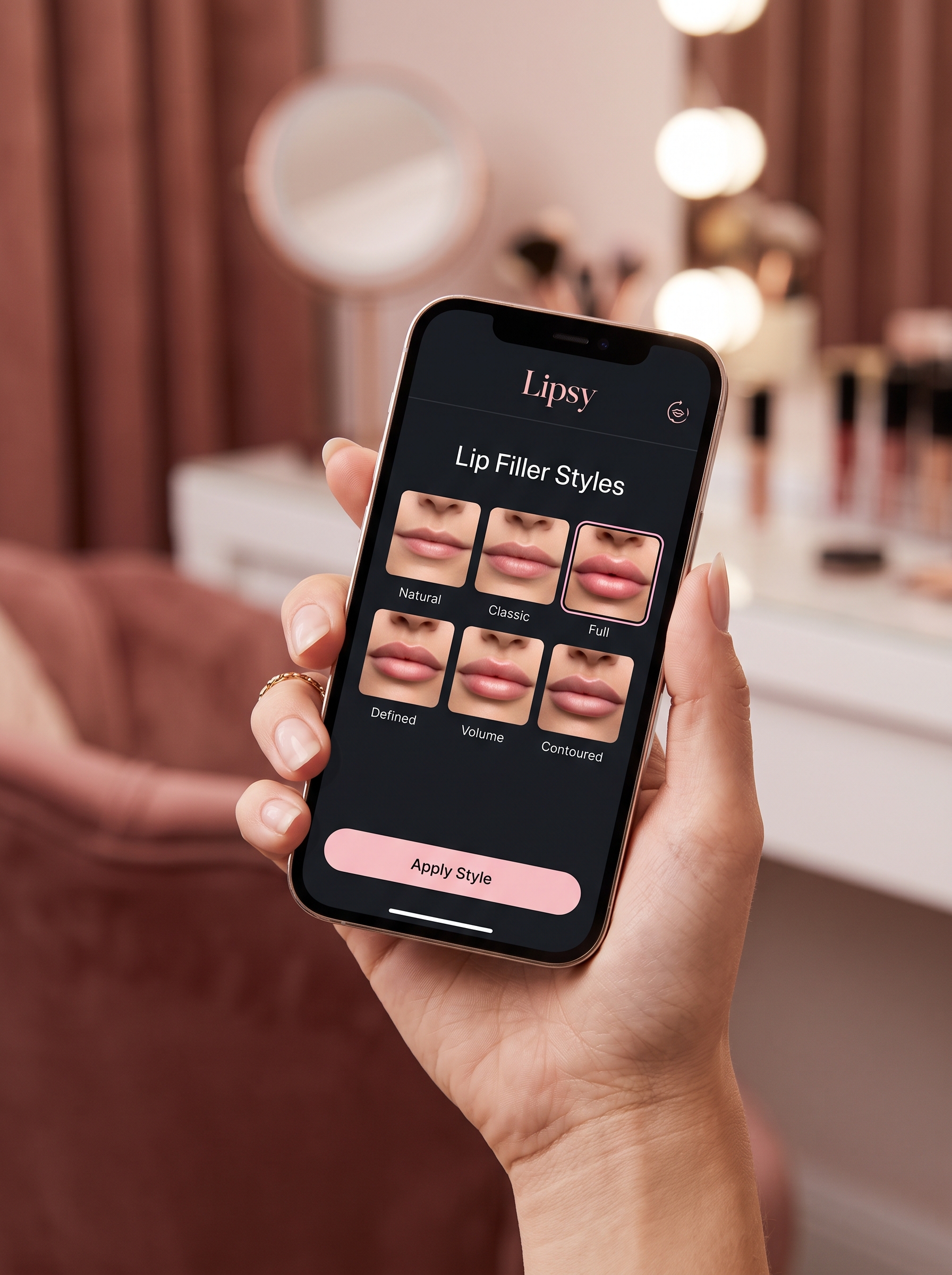Selecting a lip filler style